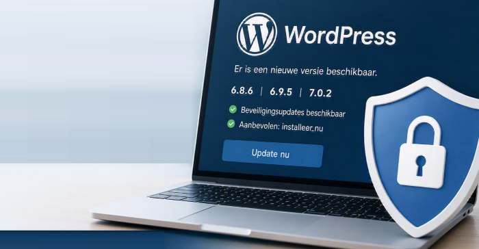 Wordpress update waarschuwing 700x364