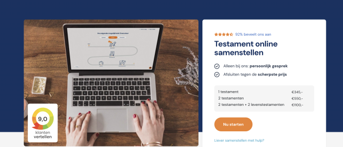Thuisnotaris website